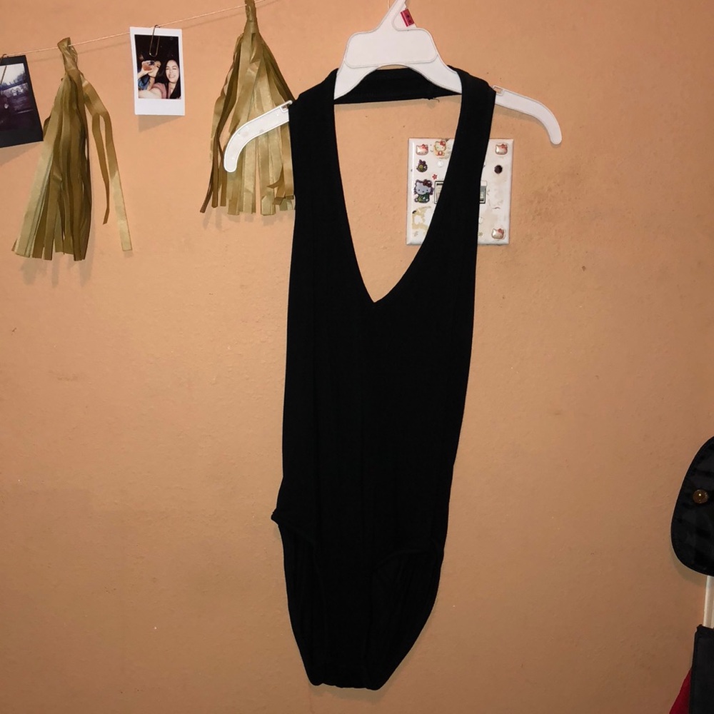 New Black Halter bodysuit in Small